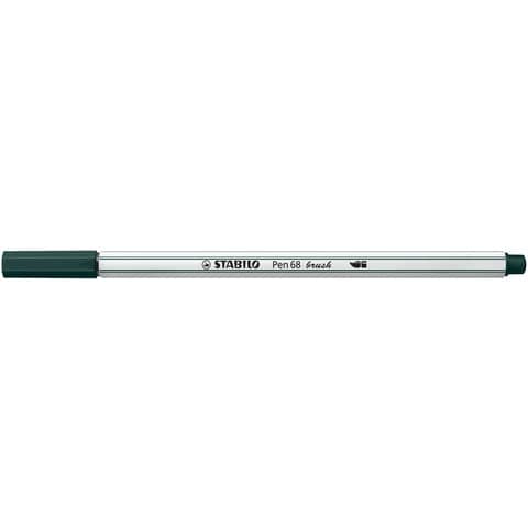 stabilo-pennarello-pen-68-brush-punta-pennello-m-1-mm-verde-terra-568-63