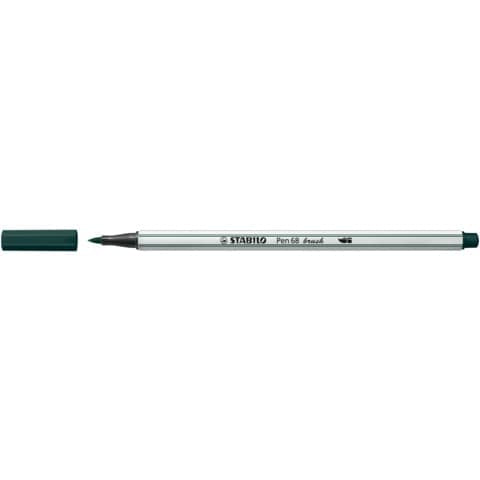 stabilo-pennarello-pen-68-brush-punta-pennello-m-1-mm-verde-terra-568-63