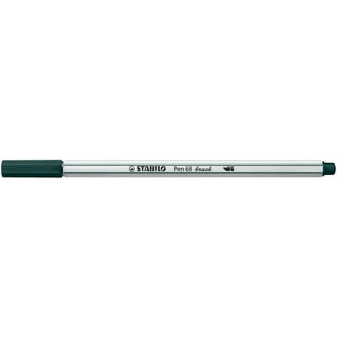 stabilo-pennarello-pen-68-brush-punta-pennello-m-1-mm-verde-terra-568-63