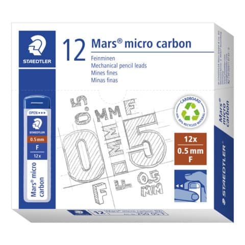 staedtler-astuccio-12-mine-sottili-f-mars-micro-carbon-0-5-mm-250-05-f