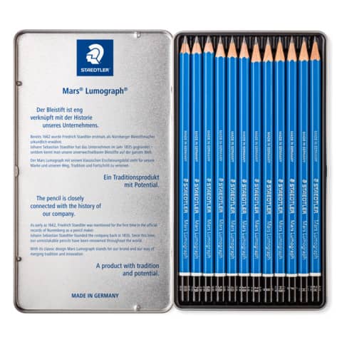 staedtler-matita-mars-lumograph-astuccio-metallo-12-matite-assortite-100-g12-s