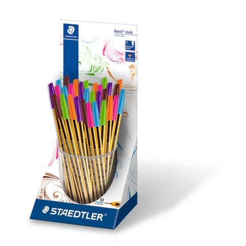 staedtler-penna-sfera-noris-stick-1-mm-assortiti-conf-30-pezzi-434m-skp30