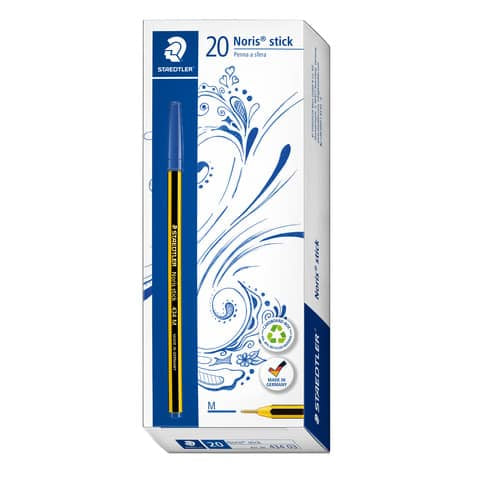 staedtler-penna-sfera-noris-stick-434-conf-20-penne-blu-434-03-f-15