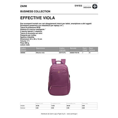 swiss-digital-design-zaino-effective-2-scomparti-42x29x14-cm-capienza-17-l-viola-f000066