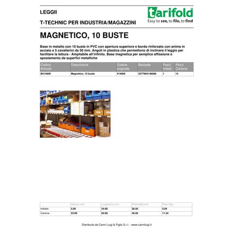 tarifold-leggio-murale-tarifold-a4-10-buste-pvc-b414609