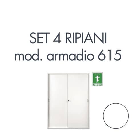 tecnical-2-set-4-ripiani-armadio-615-bianco-805141163049