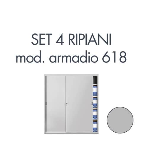 tecnical-2-set-4-ripiani-armadio-618-grigio-805141163060