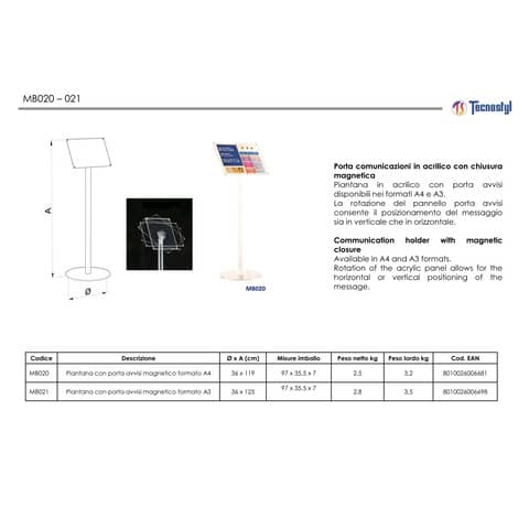 tecnostyl-espositore-acrilico-leggio-porta-avvisi-magnetico-trasparente-a4-mb020