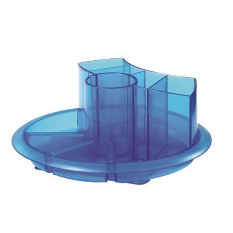 tecnostyl-portaoggetti-girevole-plastica-5-alloggiamenti-alti-5-vani-bassi-diametro-20-cm-x-8-cm-blu-at1-6