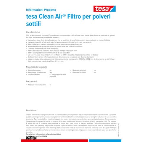 tesa-filtri-stampanti-fax-clean-air-polveri-sottili-l-14x10-cm-50380-00000-01