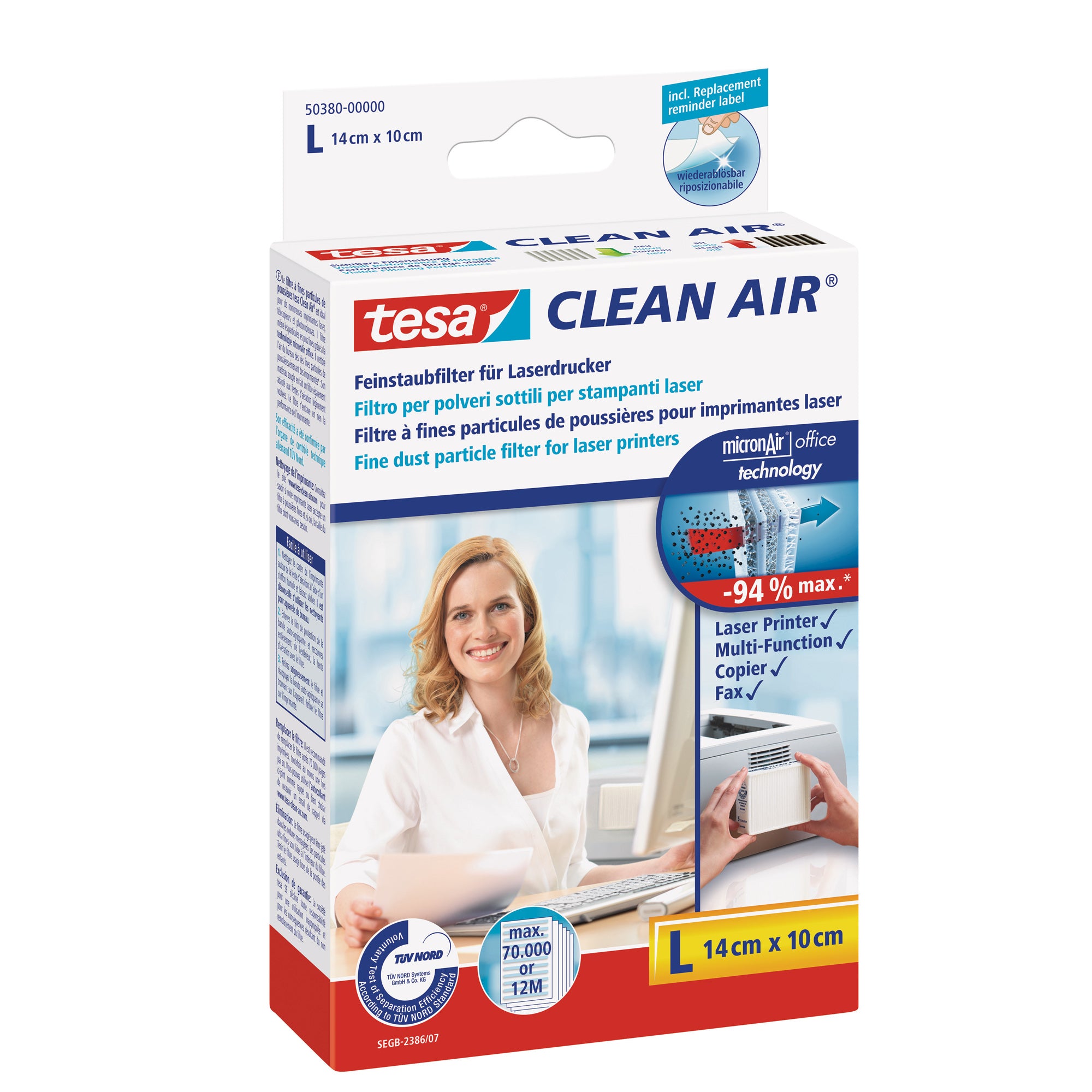 tesa-filtro-clean-air-l-stampanti-fax-14x10cm-