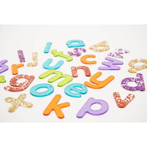 tickit-set-26-lettere-dellalfabeto-commotion-acrilico-trasparente-colori-dellarcobaleno-glitterate-72433