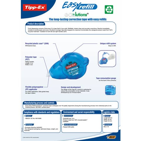 tipp-ex-correttore-nastro-easy-refill-ecolutions-5-mm-x-14-m-8794242