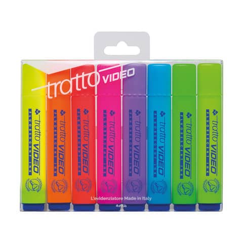 tratto-evidenziatori-video-1-5-mm-assortiti-busta-pet-riciclato-8-pezzi-assortiti-832100