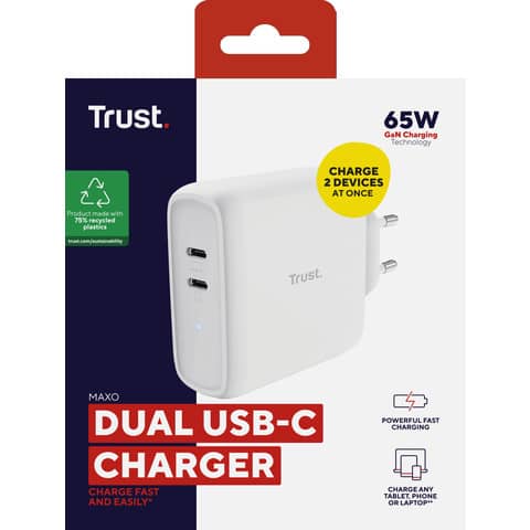 trust-alimentatore-2-porte-usb-c-65w-maxo-bianco-25381