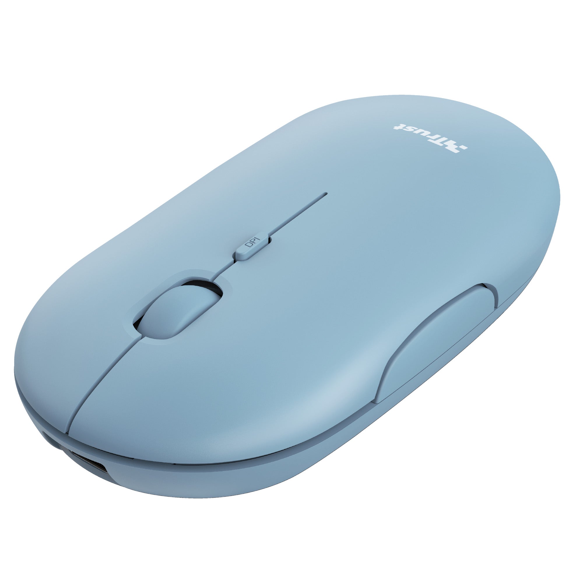 trust-mouse-ultrasottile-wireless-ricaricabile-puck-azzurro