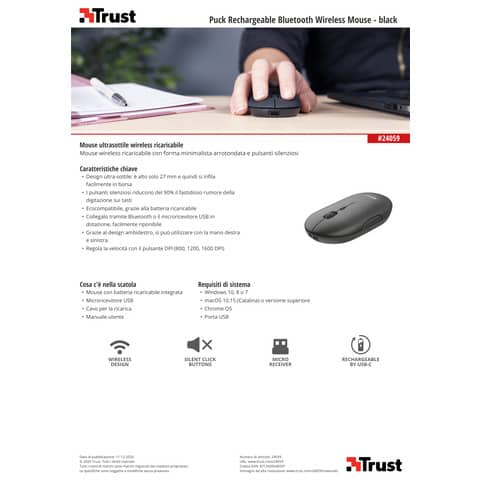 trust-mouse-ultrasottile-wireless-ricaricabile-puck-h-2-7-cm-ricevitore-usb-2-0-nero-24059