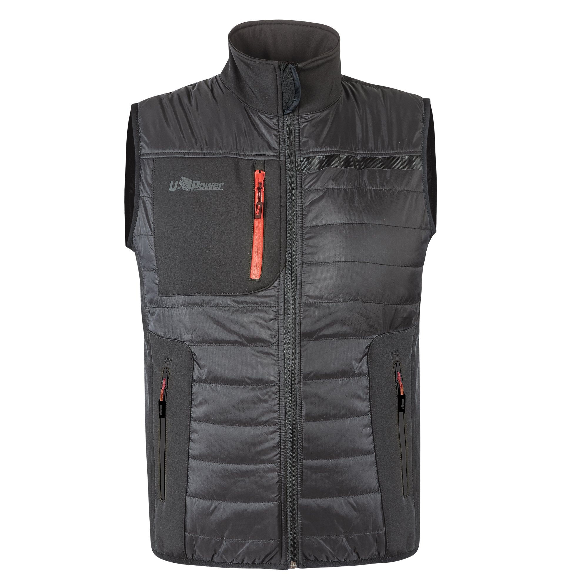 u-power-gilet-wall-taglia-m-grigio-arancio