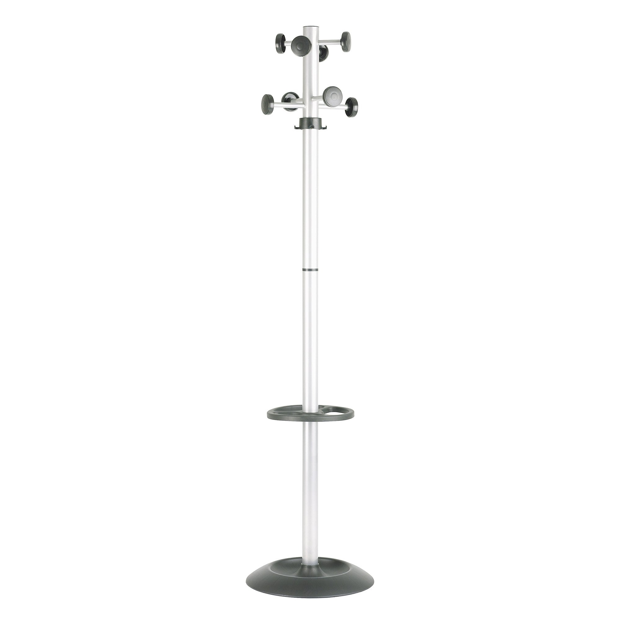 unisit-appendiabiti-totem-175cm-8-posti-c-portaombrelli-grigio-nero