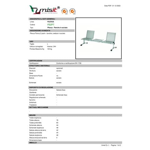 unisit-panca-2-posti-attesa-plexus-ps2pt-tavolino-acciaio-grigio-schienale-seduta-forati-traspiranti-ps2pt