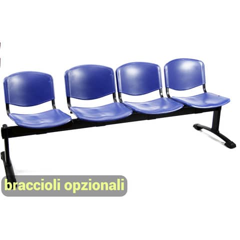 unisit-panca-4-posti-attesa-dado-d5p4p-ppl-blu-d5p4p-bl