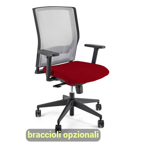 unisit-sedia-operativa-girevole-x-ray-x2-schienale-rete-grigio-rivestimento-eco-rosso-x2-er