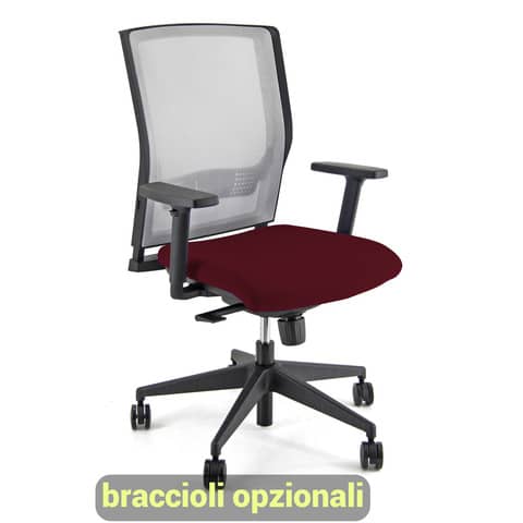 unisit-sedia-operativa-girevole-x-ray-x2-schienale-rete-grigio-rivestimento-ignifugo-bordeaux-x2-id