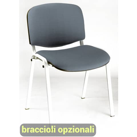 unisit-sedia-visitatore-4-gambe-dado-d5b-acciaio-bianco-rivestimento-eco-grigio-scuro-conf-2-pezzi-d5b-2-et