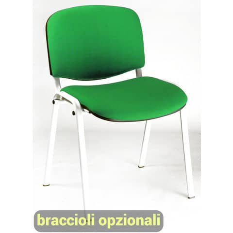 unisit-sedia-visitatore-4-gambe-dado-d5b-acciaio-bianco-rivestimento-eco-verde-conf-2-pezzi-d5b-2-ev