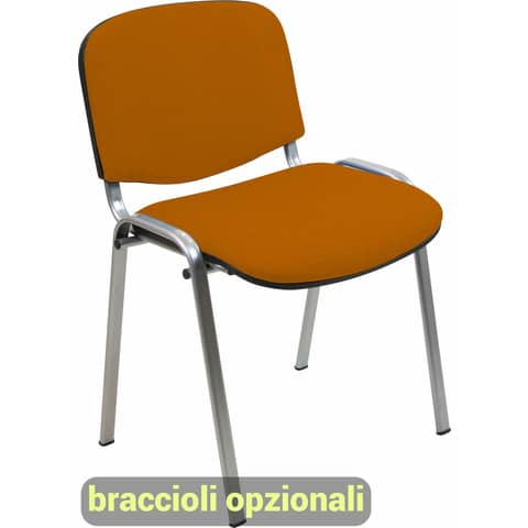 unisit-sedia-visitatore-4-gambe-dado-d5c-acciaio-cromato-rivestimento-eco-arancione-conf-2-pezzi-d5c-2-ea