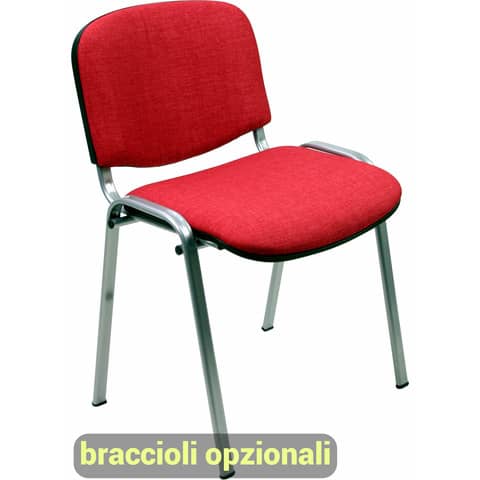 unisit-sedia-visitatore-4-gambe-dado-d5c-acciaio-cromato-rivestimento-ignifugo-rosso-conf-2-pezzi-d5c-2-ir