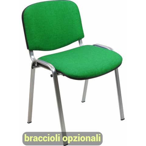 unisit-sedia-visitatore-4-gambe-dado-d5g-acciaio-grigio-rivestimento-eco-verde-conf-2-pezzi-d5g-2-ev