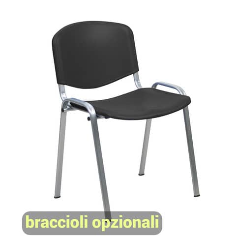 unisit-sedia-visitatore-4-gambe-dado-d5pg-struttura-grigia-ppl-nero-conf-2-pezzi-d5pg-2-ne