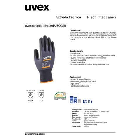 uvex-guanti-protettivi-traspiranti-athletic-allround-pa-elastane-rivestimento-schiuma-nbr-grigio-nero-tg-6