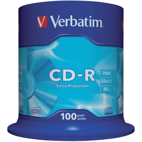 verbatim-cd-r-extra-protection-700-mb-52x-spindle-case-100-cd-r-43411