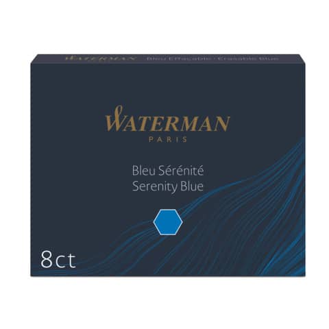 waterman-cartucce-inchiostro-stilografica-conf-8-pezzi-inchiostro-blu-s0110860