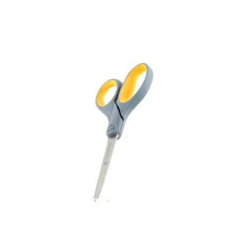 westcott-forbici-softgrip-titanium-super-asimmetriche-giallo-grigio-lama-21-cm-e-30481-00