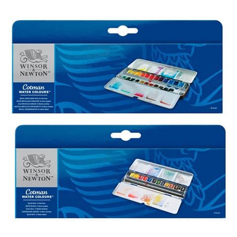 winsor-newton-acquarello-tascabile-cotman-12-mezzi-godet-assortiti-scatola-metallo-0390453