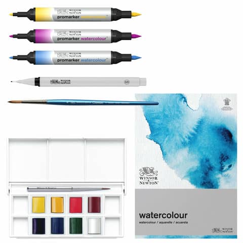 winsor-newton-confezione-winsornewton-mixed-media-acquerello-cotman-7-pezzi-soggetti-assortiti-0290181